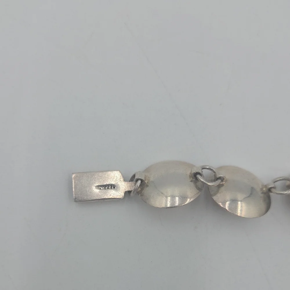 Taxco Sterling Silver Stone Bracelet